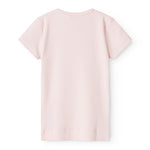 Kortærmet T-shirt i lys rosa med rund halsudskæring