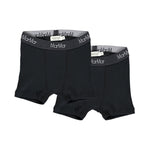 To sorte boxershorts i 2-pak med MarMar-logo i elastisk linning