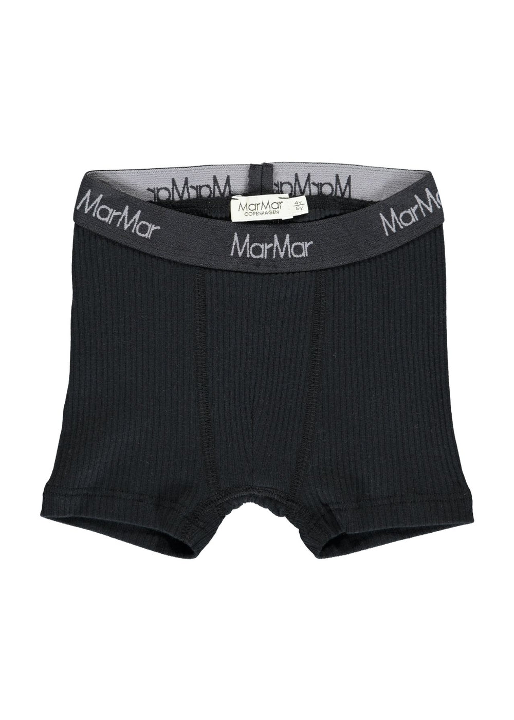 Sorte boxershorts i 2-pak med MarMar-logo i elastisk linning