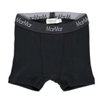 Sorte boxershorts i 2-pak med MarMar-logo i elastisk linning