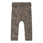 Leo Piva leopardprintede bukser i brun og beige med elastisk talje og smalle ben