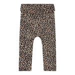 Leo Piva leopardprintede bukser i brun og beige med elastisk talje foran