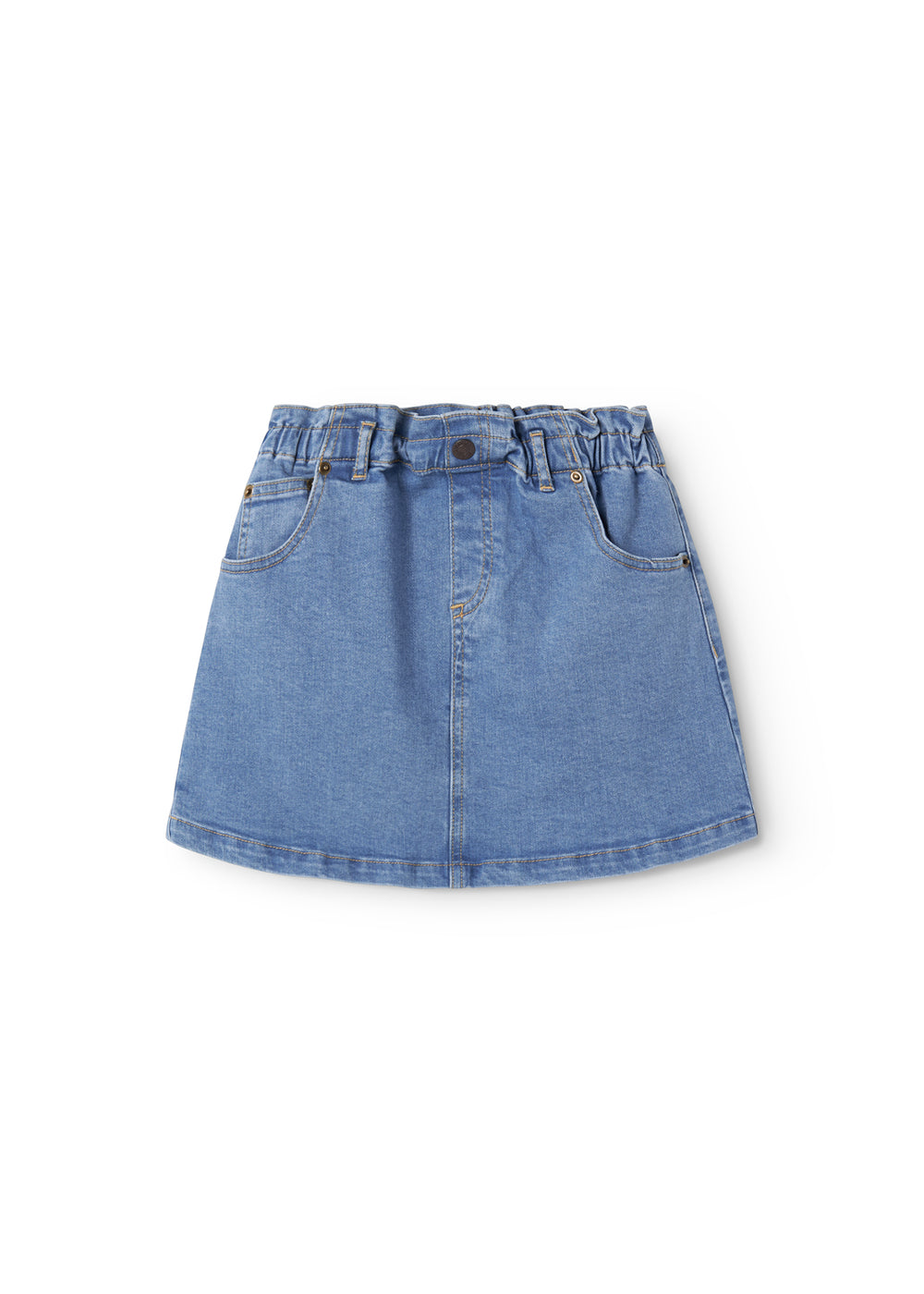 Kort denim nederdel til børn