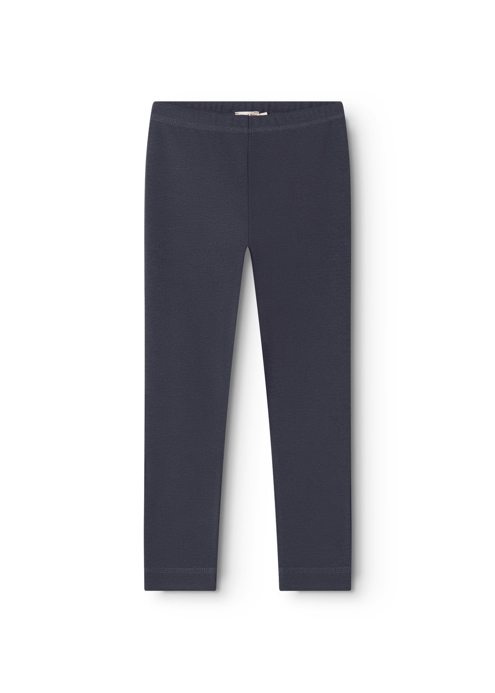 Mørkeblå leggings med elastisk linning og tætsiddende pasform