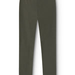 Mørkegrønne leggings til børn, lange ben, lige pasform