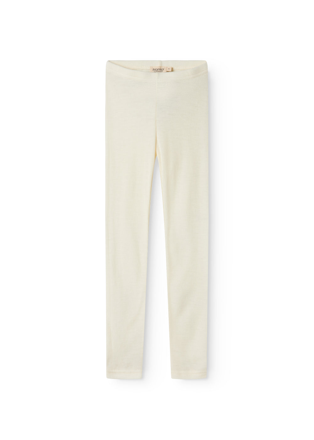 Naturfarvede uld leggings til børn med lange, tætsiddende ben