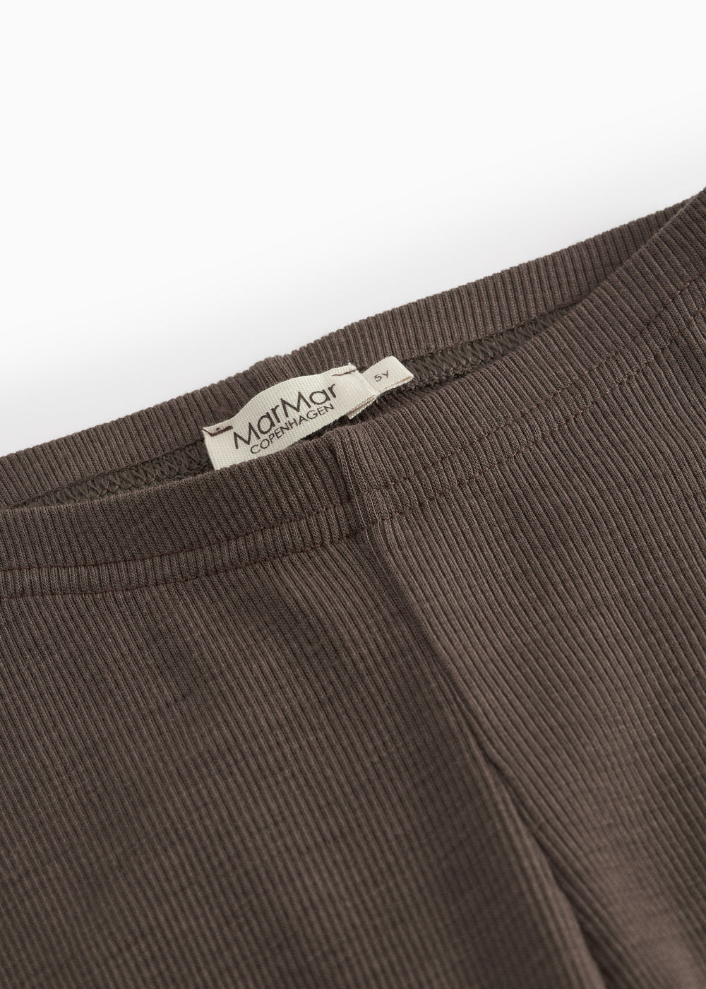 Uld rib leggings Terre med elastisk taljebånd og diskret mærke