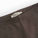 Uld rib leggings Terre med elastisk taljebånd og diskret mærke