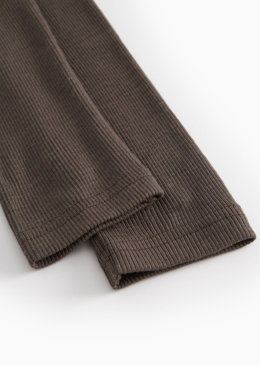 Uld rib leggings Terre med ribbet afslutning forneden på benet