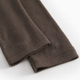 Uld rib leggings Terre med ribbet afslutning forneden på benet
