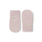 Baby-luffer i rosa melange med ribkant og MarMar-logo