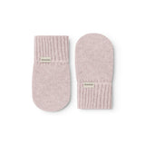 Baby-luffer i rosa melange med ribkant og MarMar-logo