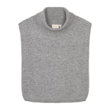 Grå meleret rullekravepullover, foldet visning uden ærmer
