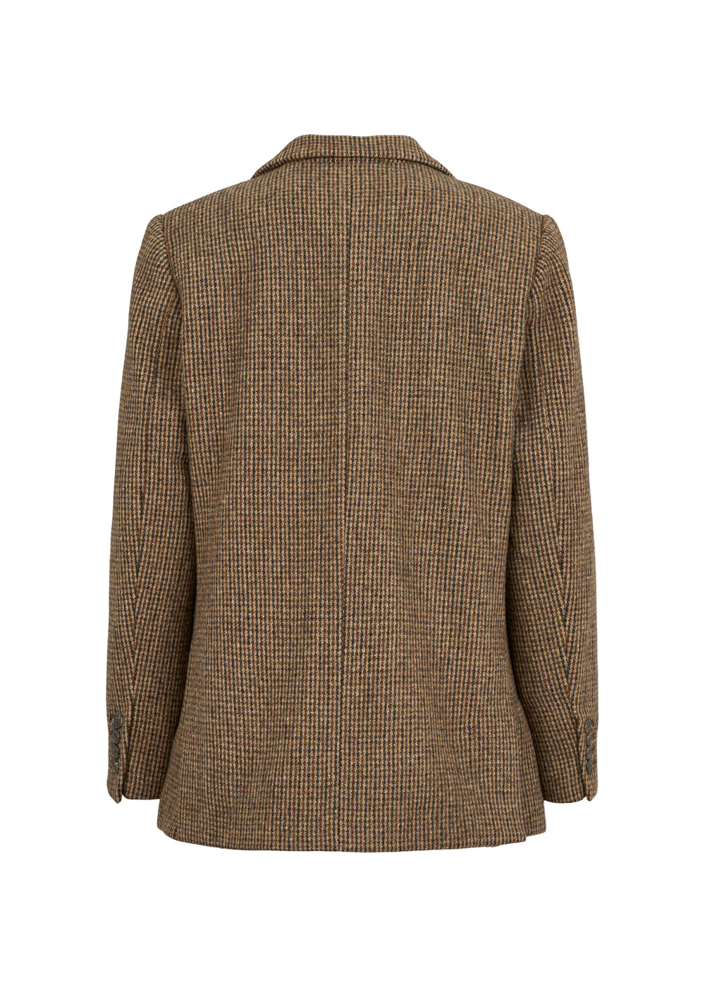 Brunnet ternet blazer til kvinder