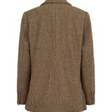 Brunnet ternet blazer til kvinder