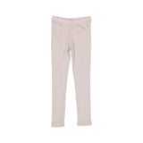 Uld leggings i pointelle, lys duefarvet