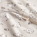Baby tæppe med Moomin-print i lyse farver