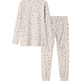 Langærmet pyjamas nattøj til børn med Moomin-print i lyse farver