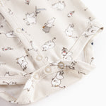 Langærmet babybody med Moomin-print i lyse farver