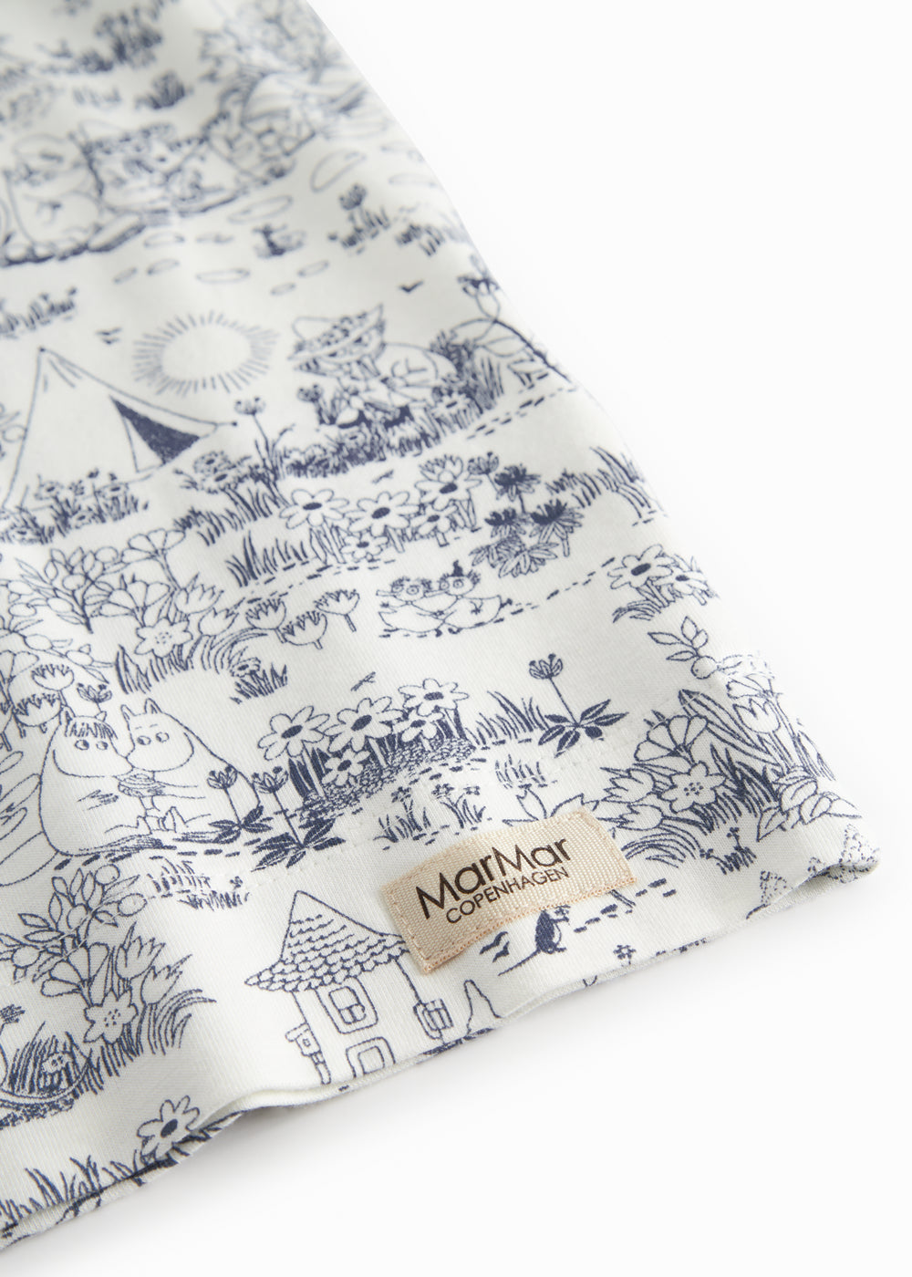 Kortærmet t-shirt til børn med et fint Moomin print