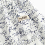 Shorts til børn med fint Moomin print, bred elastik samt bindebånd i taljen