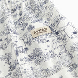 Shorts til børn med fint Moomin print, bred elastik samt bindebånd i taljen