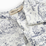 Langærmet baby heldragt med fødder og Moomin print