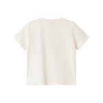 Off-white børne-T-shirt med ren ryg