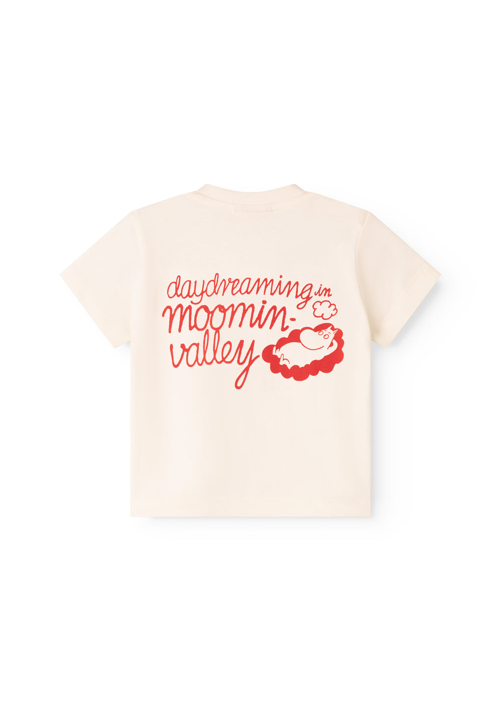 Råhvid baby-T-shirt med Mumin-print