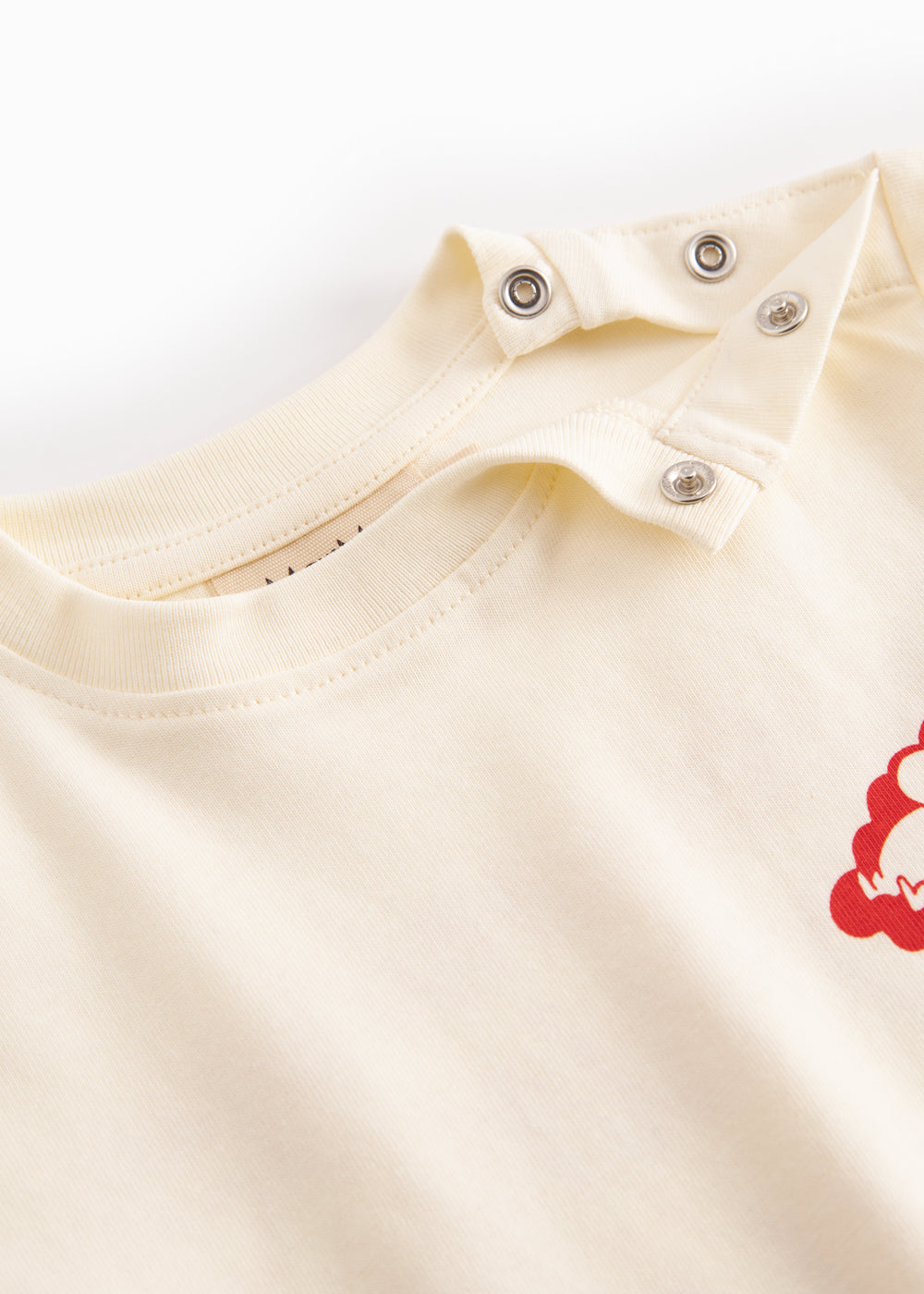 Råhvid baby-T-shirt med Mumin-print