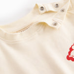 Råhvid baby-T-shirt med Mumin-print