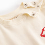 Råhvid baby-T-shirt med Mumin-print