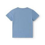 Kortærmet t-shirt til børn med broderet patch med The Groke fra Moomin
