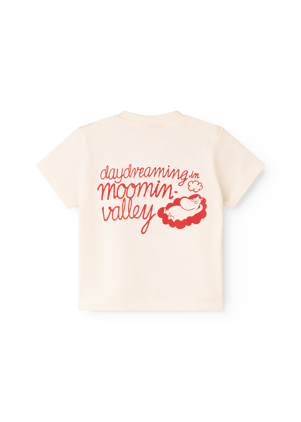 Råhvid børne-T-shirt med Mumin-print