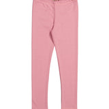Lyserøde leggings med elastisk talje og lige ben