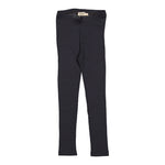 Uld-rib leggings i mørk farve, lange ben, tætsiddende pasform