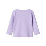 Lilla ribstrikket cardigan til børn 
