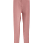 Lyserøde ribstrikkede leggings til børn