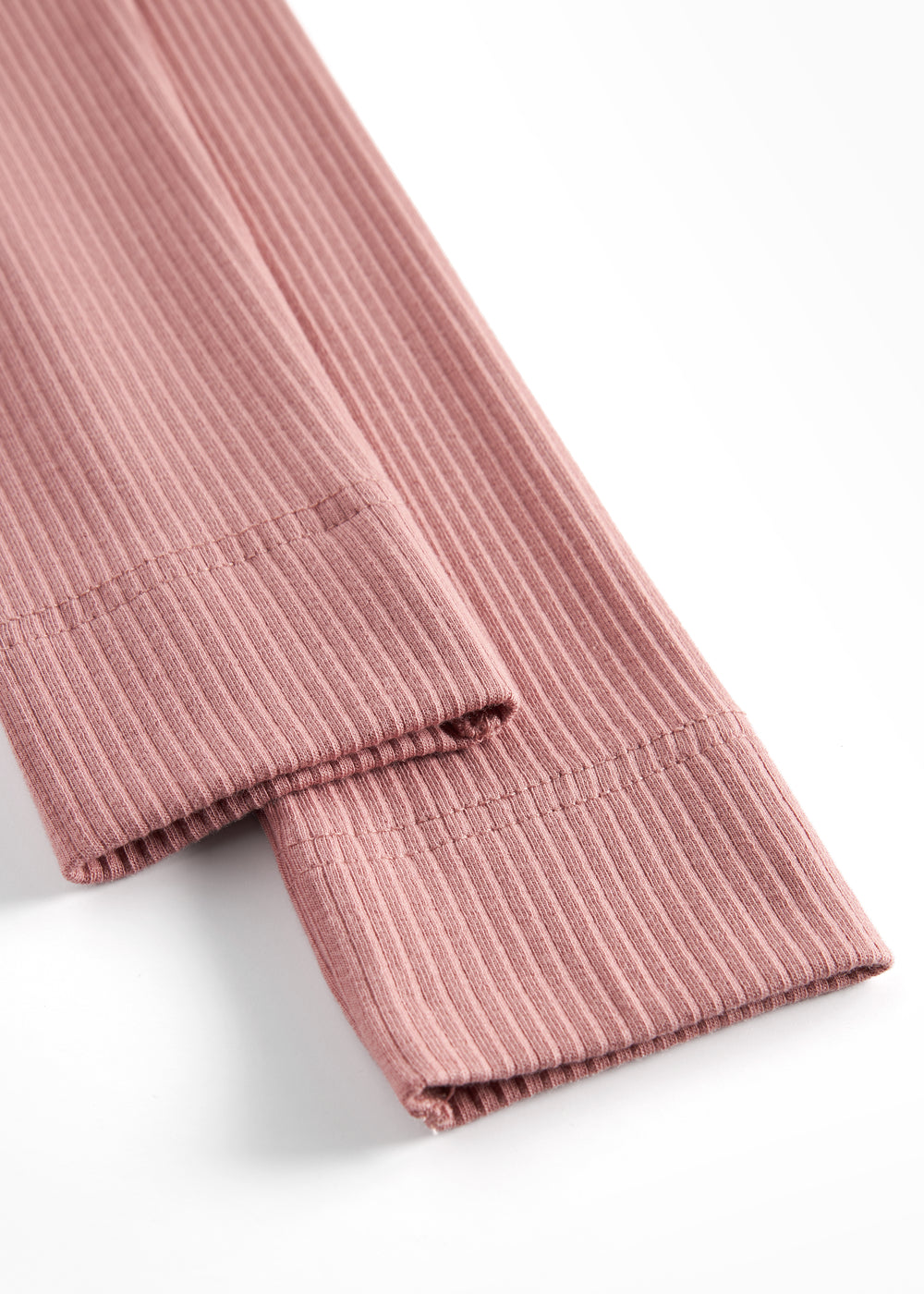 Røde ribbet strimlet leggings til børn