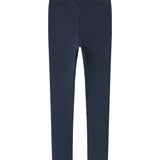 Blå ribstrikkede leggings til børn