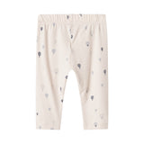 Pitti barnebukser med løst ben og luftballon-print, offwhite farve