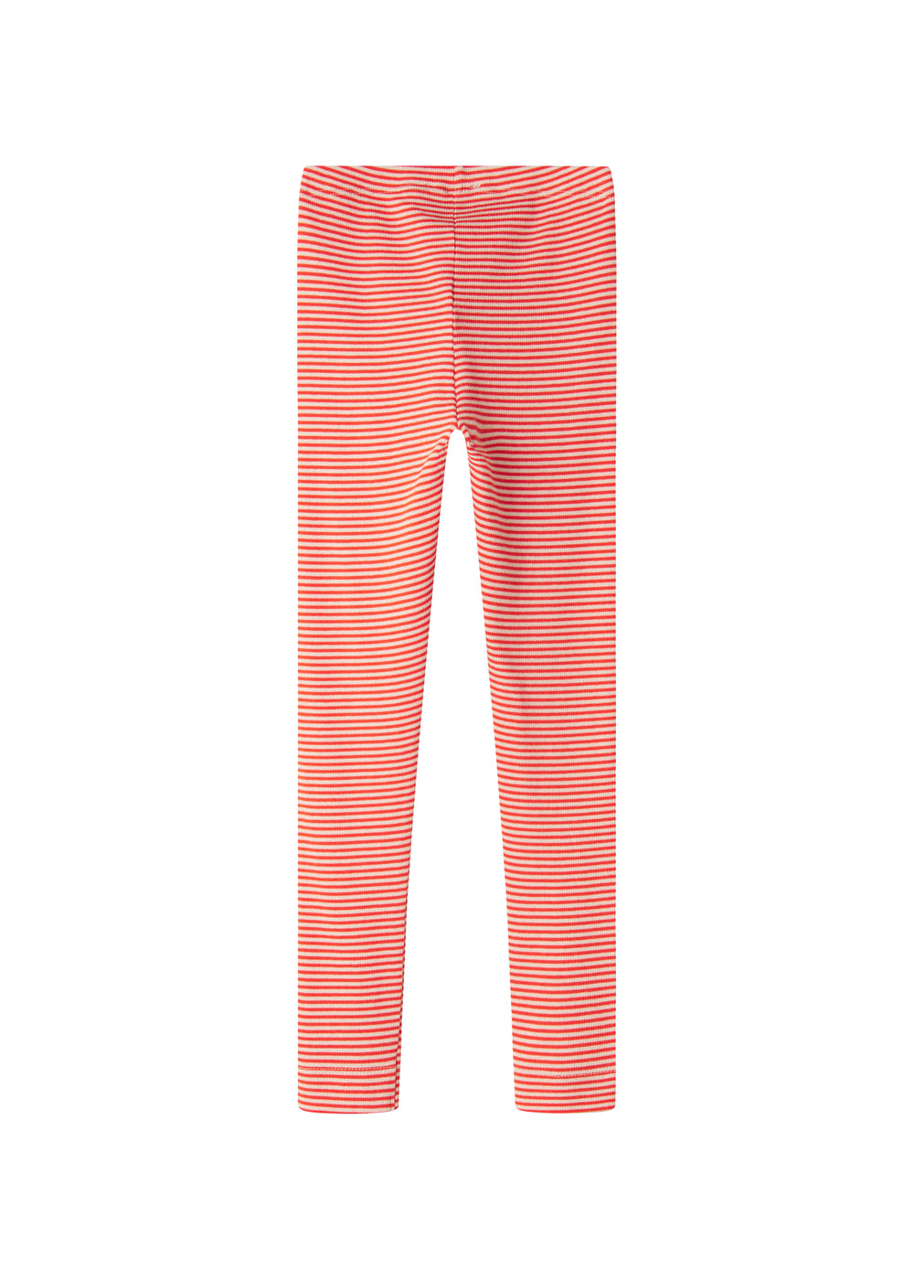 Rød- og hvidstribede leggings til børn