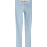 Blå- og hvidstribede leggings til børn