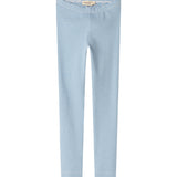 Blå- og hvidstribede leggings til børn