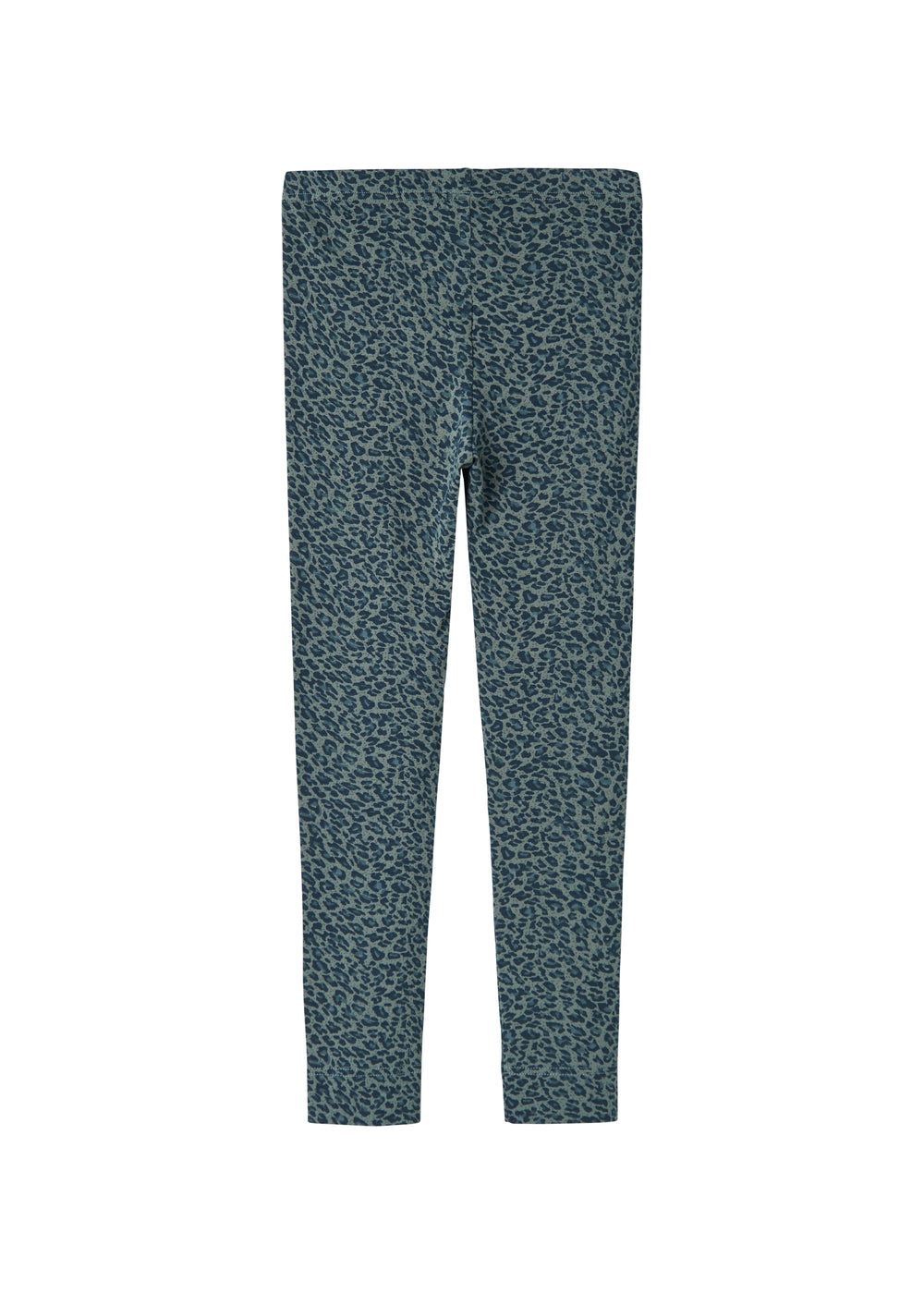 Grøn leopardmønstret leggings til børn