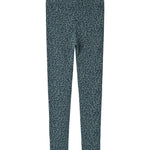 Grøn leopardmønstret leggings til børn