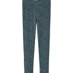 Grøn leopardmønstret leggings til børn