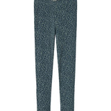 Grøn leopardmønstret leggings til børn