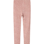 Lyserøde leopardmønstret leggings til børn