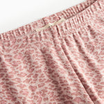 Lyserøde leopardmønstret leggings til børn